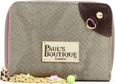PAUL'S BOUTIQUE Leather and suede purse