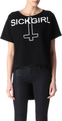 SICK GIRL Printed t-shirt