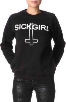 SICK GIRL Printed jumper