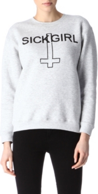 SICK GIRL Printed jumper