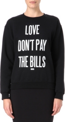 DIMEPIECE Love Don't Pay The Bills jumper