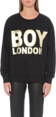 BOY LONDON Metallic logo sweatshirt