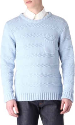 OLIVER SPENCER Moss stripe jumper