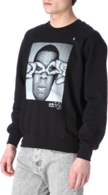 HYPE MEANS NOTHING Jay-Z hand-glasses sweatshirt