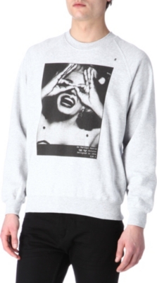 HYPE MEANS NOTHING Marilyn Monroe hand-glasses sweatshirt