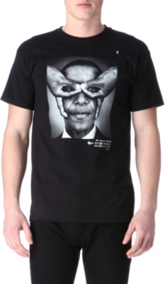 HYPE MEANS NOTHING Obama hand-glasses t-shirt