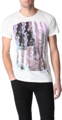 RELIGION American Flag and Skeleton t-shirt
