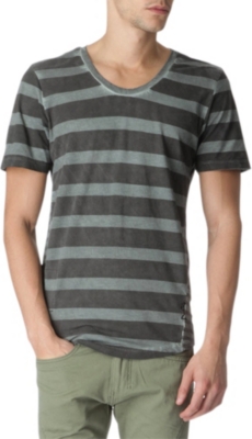 RELIGION Dyed striped t-shirt
