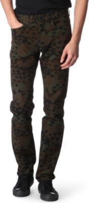 MARC BY MARC JACOBS Irvin camouflage uniform slim-fit straight jeans