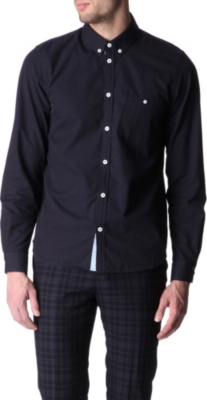 MARC BY MARC JACOBS Contrast-trim slim fit single cuff shirt