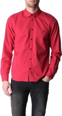 MARC BY MARC JACOBS Contrast-trim slim fit single cuff shirt