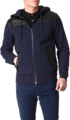 MARC BY MARC JACOBS Thompson leather-panelled hoody