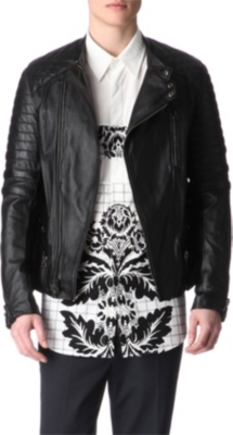 3.1 PHILLIP LIM Padded leather motorcycle jacket