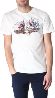BILLIONAIRE BOYS CLUB Fishing scene t-shirt