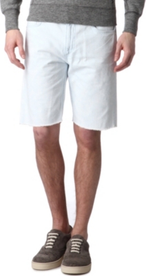 RAG & BONE Cut-off bleached-denim shorts