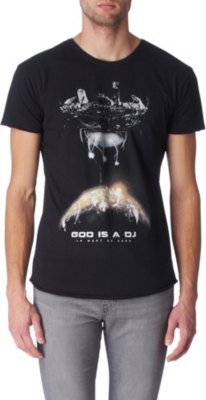 DEATH BY ZERO God is a DJ t-shirt