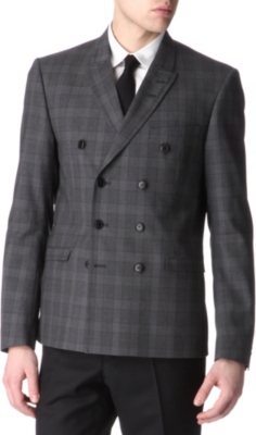 TIGER OF SWEDEN Brook double-breasted checked blazer