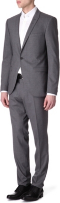 TIGER OF SWEDEN Evert grey stretch-wool suit