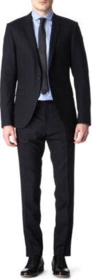 TIGER OF SWEDEN Evert navy stretch-wool suit