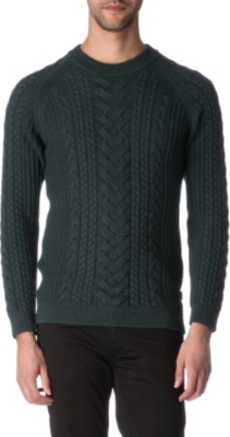 TIGER OF SWEDEN Tailgate cable-knit jumper