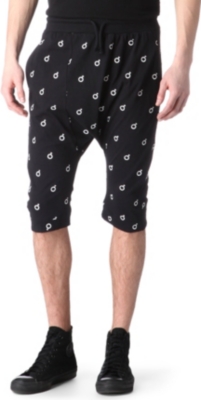 BLOOD BROTHER Repeated logo jersey shorts