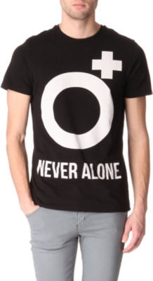 BLOOD BROTHER Never Alone logo t-shirt