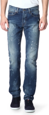 MCQ ALEXANDER MCQUEEN Rip and Repair slim-fit straight jeans