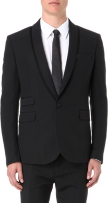 MCQ ALEXANDER MCQUEEN Shawl-collar tuxedo jacket