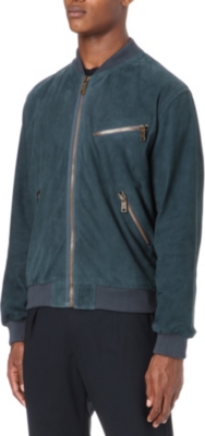 MCQ ALEXANDER MCQUEEN Suede bomber jacket