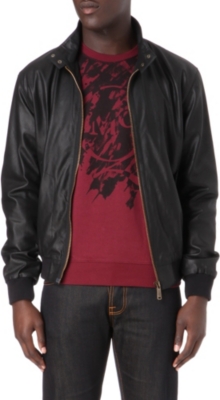 MCQ ALEXANDER MCQUEEN Harrington leather jacket