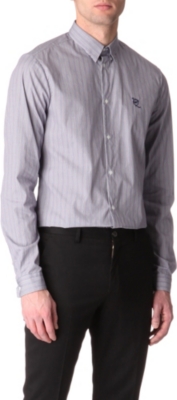 MCQ ALEXANDER MCQUEEN Micro-check single-cuff shirt