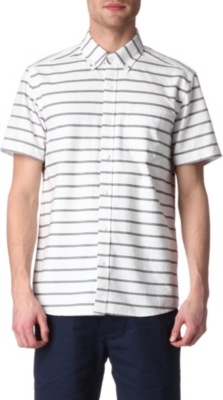 SATURDAYS SURF NYC Esquina slim-fit striped Oxford shirt