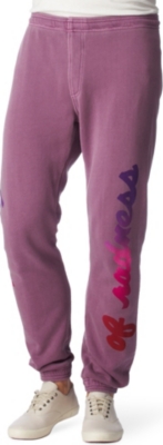 WARRIORS OF RADNESS Printed jogging bottoms (Magenta