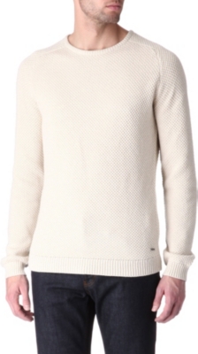 FARRELL Elbow-patch knitted jumper