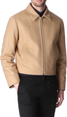 HUNTER GATHER Melton wool golf jacket
