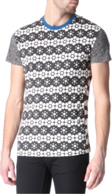 HUNTER GATHER Mixed-print t-shirt