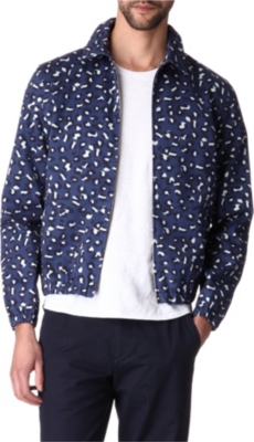A.P.C. Leopard-print Harrington jacket