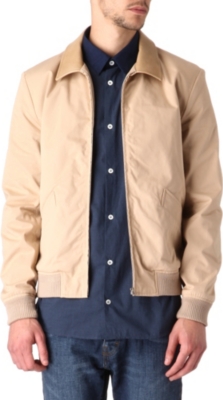 A.P.C. Leather collar jacket