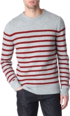 A.P.C. Striped camel jumper