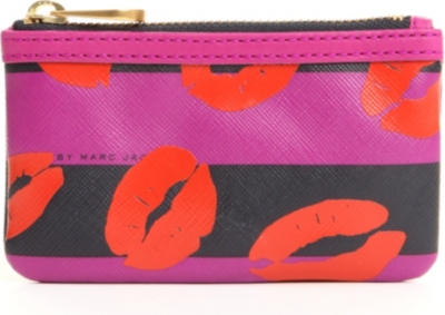 MARC BY MARC JACOBS Stripy Lips key pouch