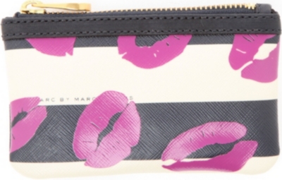 MARC BY MARC JACOBS Stripey Lips key pouch