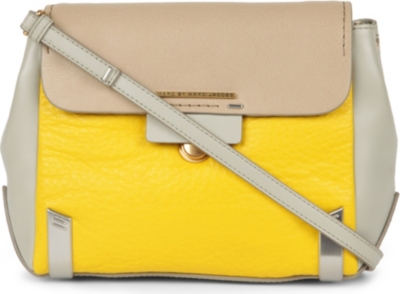 MARC BY MARC JACOBS Colourblock leather cross-body bag