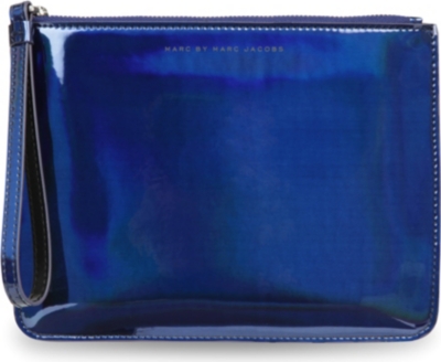 MARC BY MARC JACOBS Techno metallic wristlet pouch