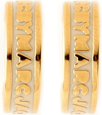 MARC BY MARC JACOBS Huggie enamel hoop earrings