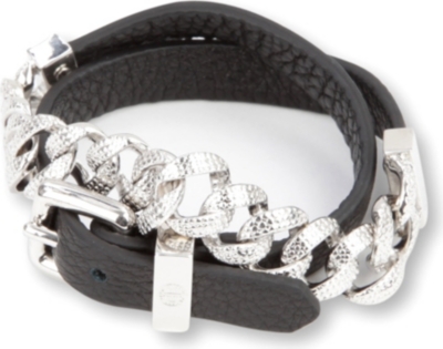 MARC BY MARC JACOBS Leather chain double-wrap bracelet