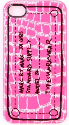 MARC BY MARC JACOBS Trompe l'oeil croc iPhone 4 case