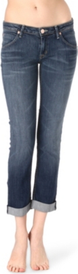 HUDSON JEANS Bacara cropped straight low-rise jeans