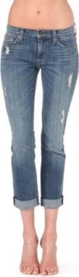 HUDSON JEANS Tilda straight mid-rise crop jeans