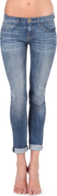 CURRENT/ELLIOTT The Rolled skinny low-rise jeans