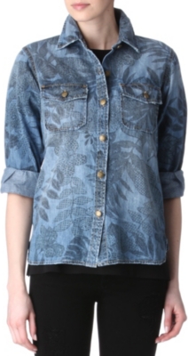 CURRENT/ELLIOTT The Perfect printed denim shirt